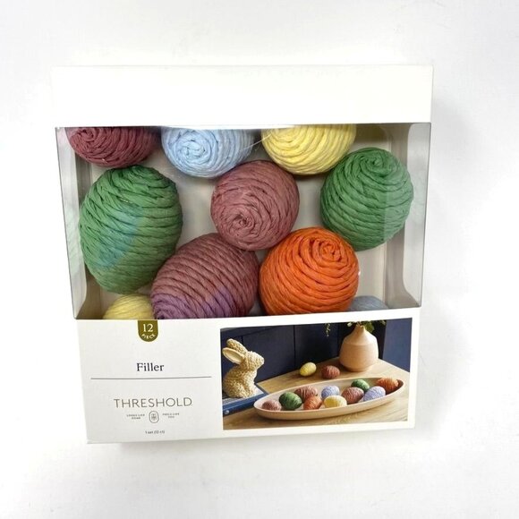 Target Threshold 12pk Decorative Spring Coiled Egg Shaped Fillers Decor Easter - Picture 1 of 6